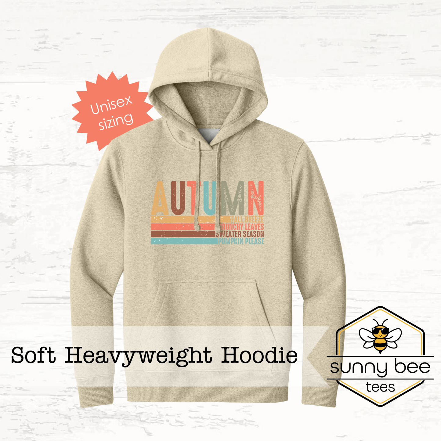 Autumn Vibes - Cozy Retro Heavy Weight Hoodie