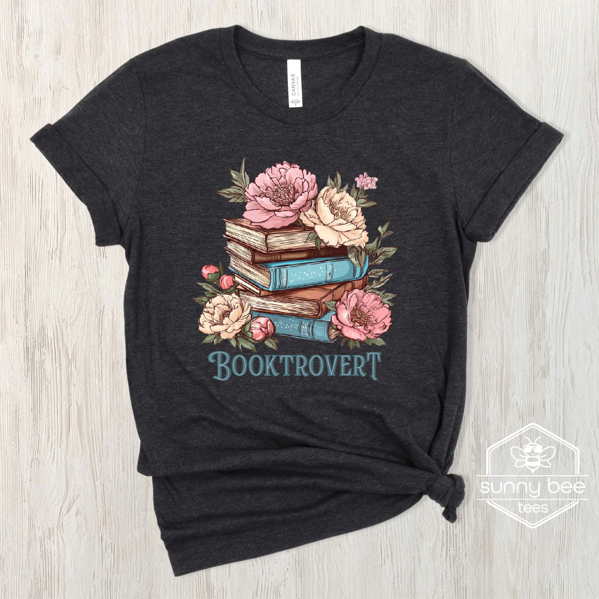 "Booktrovert" Introvert Book Lover T-shirt