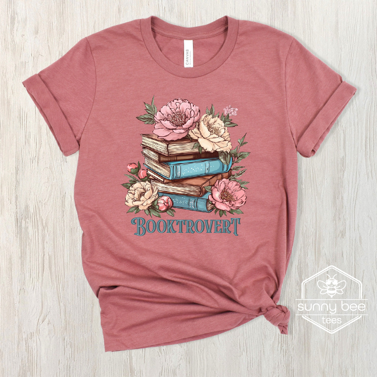 "Booktrovert" Introvert Book Lover T-shirt