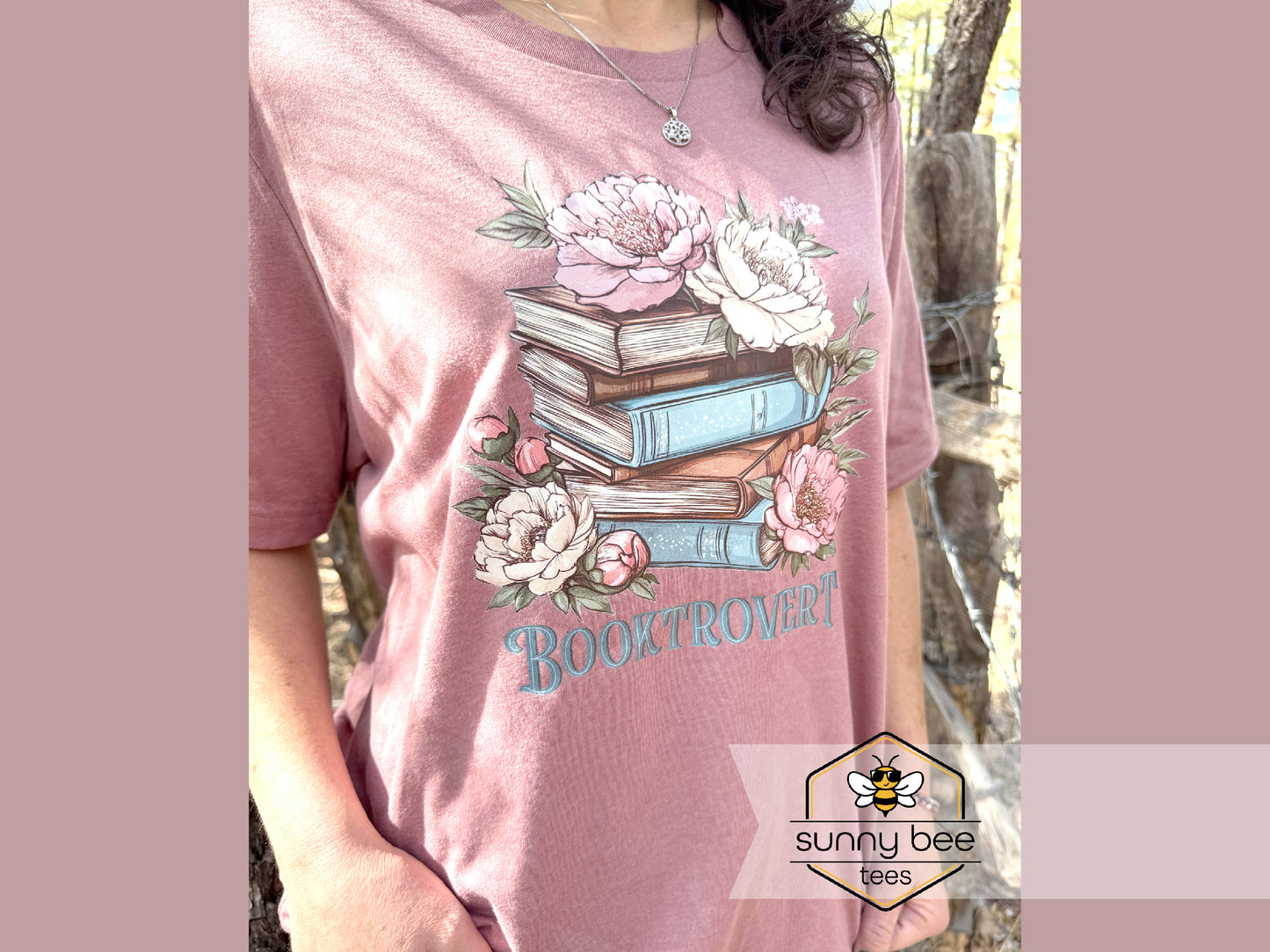 "Booktrovert" Introvert Book Lover T-shirt