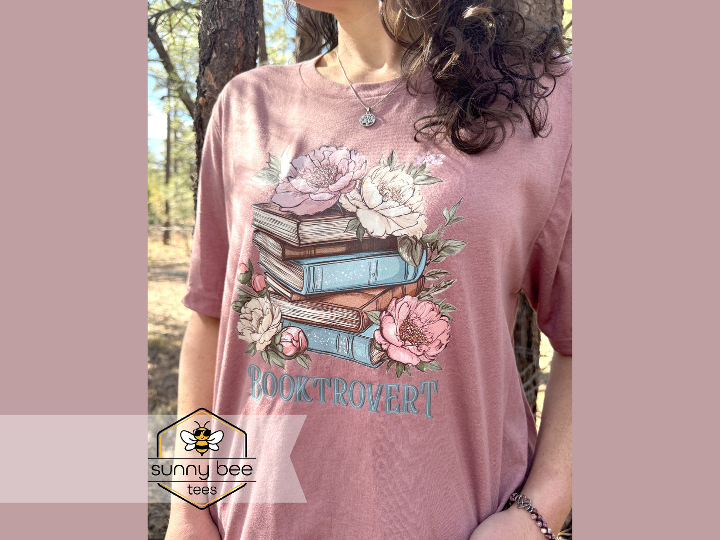 "Booktrovert" Introvert Book Lover T-shirt