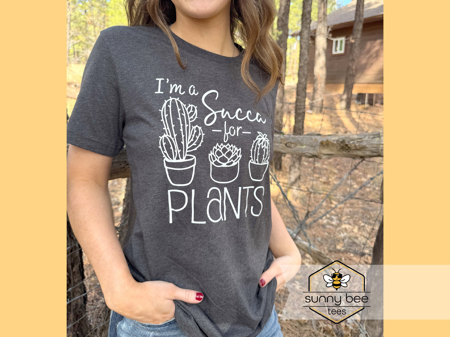 I'm a Succa for Plants - Plant Lover Funny T-shirt